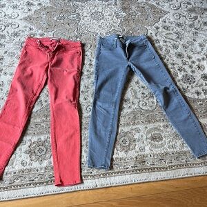 Rich & Skinny Red and Blue Skinny Jeans